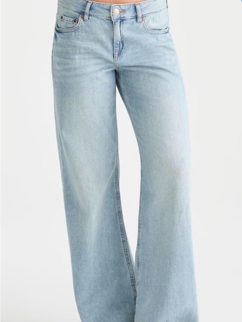 Aeropostale Pale Blue Wide-Leg Jeans